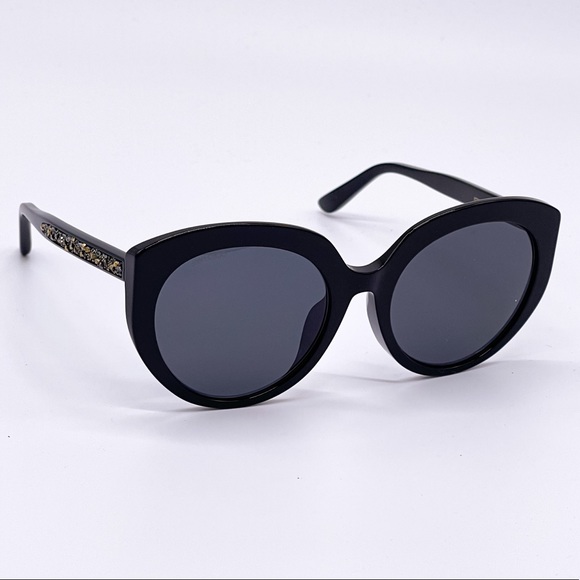 JIMMY CHOO NEW BLACK WOMEN SUNGLASSES JIMMY CHOO - Picture 7 of 9